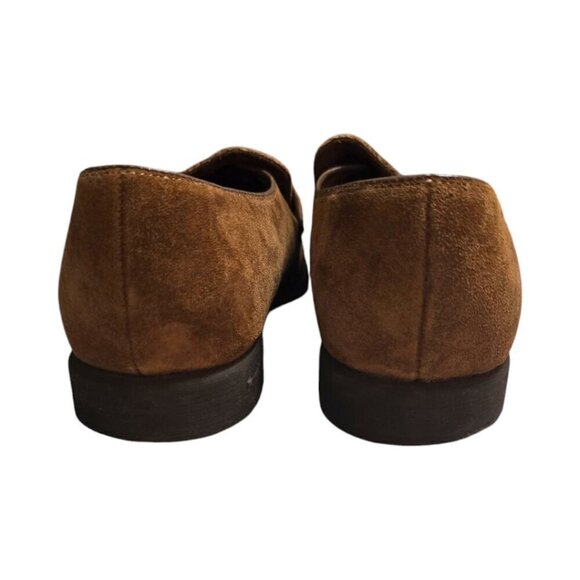 Hush Puppies Vintage Brown Suede Round Toe Slip On Loafers Sz 9M - Picture 4 of 8